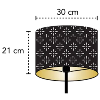 SRZ-30-30-21.png Lampenschirm Zylinder 30cm (SRZ) 1-seitig – Bild 1